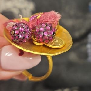 Artisan Gold Charm Ring